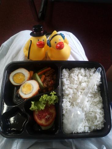 Notre repas dans le train